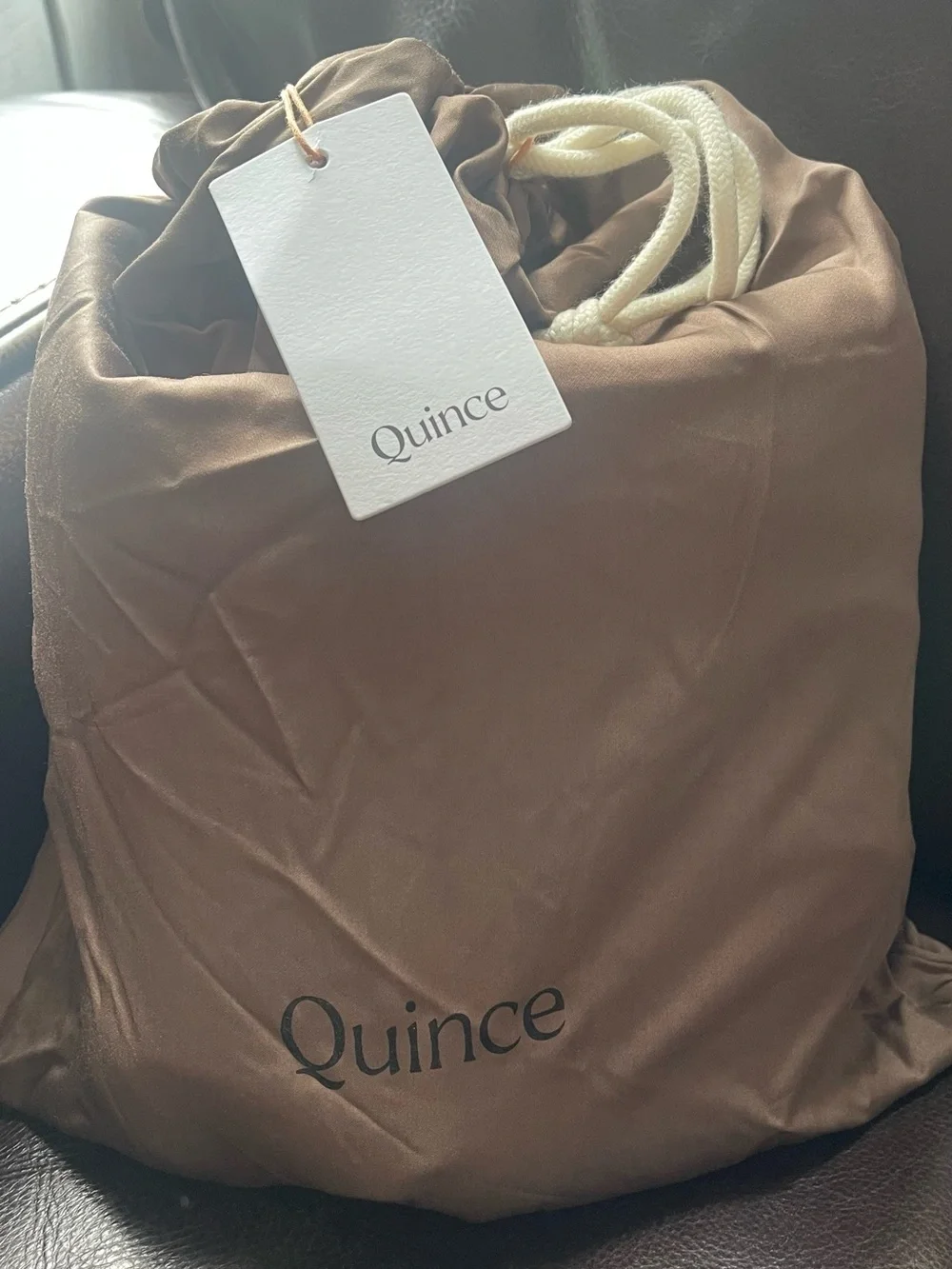 NWT Quince Bamboo Duvet Cover Set, Full/Queen (Stone)